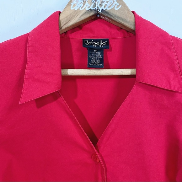 Rafaella Cropped Front Tie Blouse - Picture 6 of 6